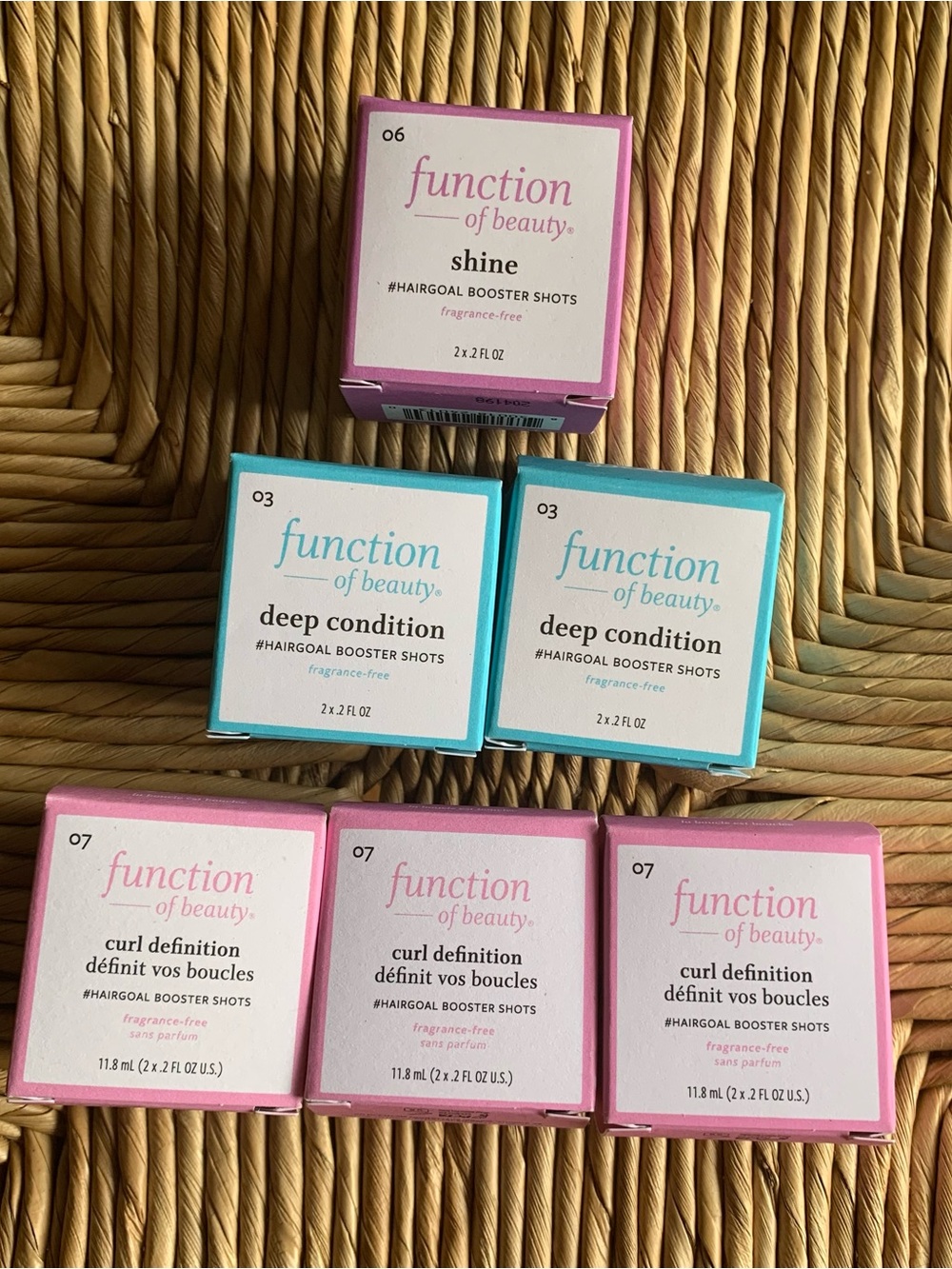 Function of Beauty hair goal shampoo booster shots